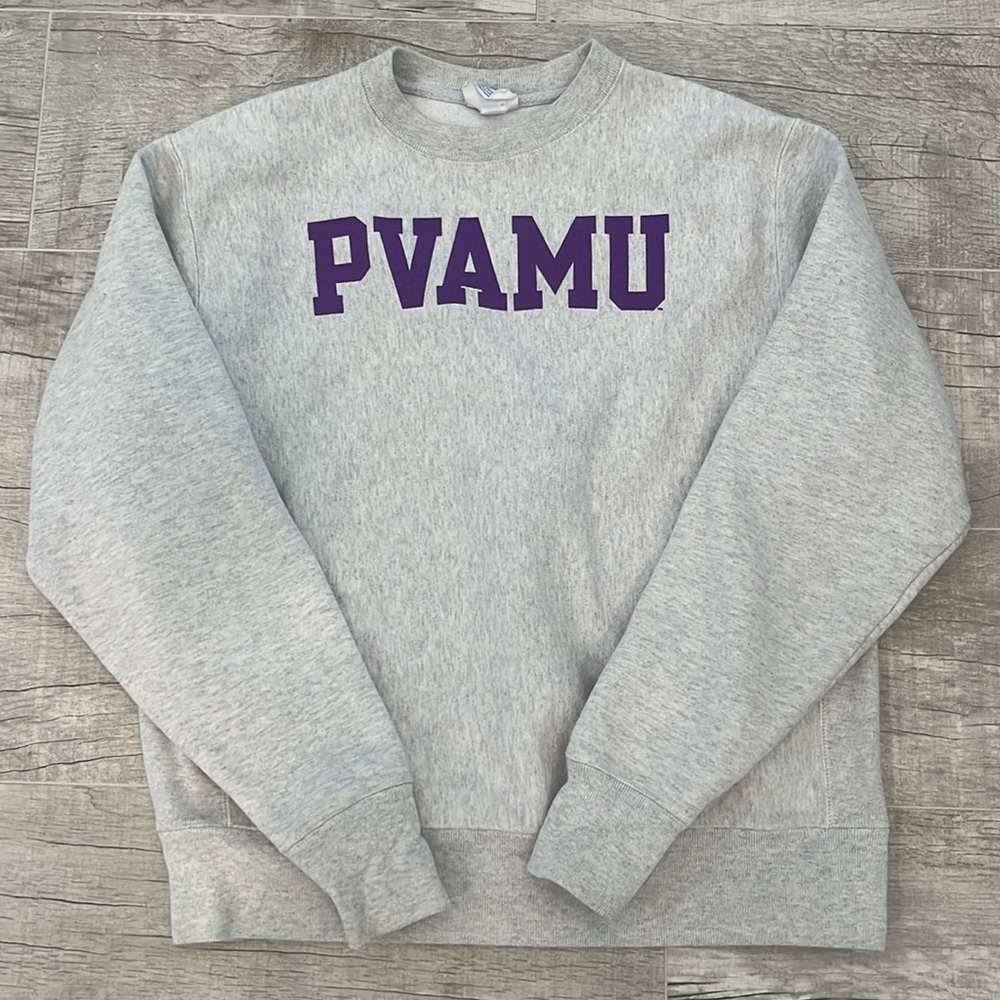 Prairie View A & M University Reverse Weave Crew Neck Sweatshirt Size: M